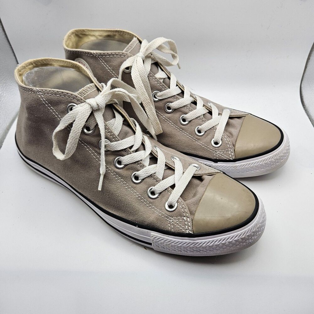 Converse Chuck Taylor Unisex Taupe Hi Top Sneakers Alternative Skate Punk M9 W11